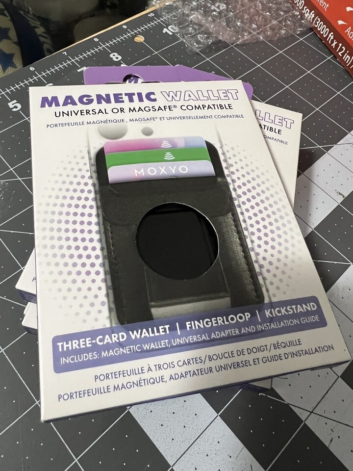 Moxyo Magnetic Wallet - Black - Universal Or Magsafe Compatible NEW - $14.90