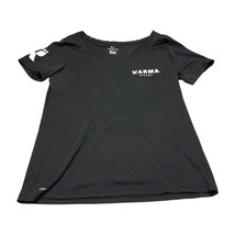 Nike T-Shirts Men&#39;s Medium Black Karma Water Cotton Round Neck Short Sleeve - $23.21