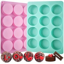 12-Cavity Chocolate Cookie Silicon Mold - DIY Candy, Mini Cakes, Soap Diy- 2Pcs - $26.99