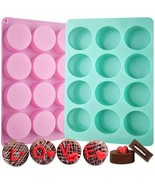 12-Cavity Chocolate Cookie Silicon Mold - DIY Candy, Mini Cakes, Soap Di... - $37.03 CAD