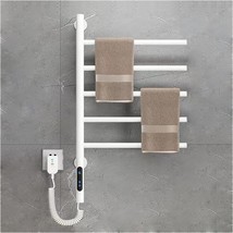 Heated Towel Rack Rotating,Electric Towel Rack Wall Mounted Drying, In,White - $203.94