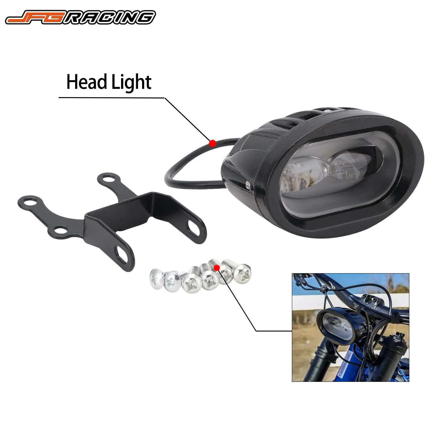 Motorcycle Plastic LED Head Light Lamp Headlight HeadLamp For Surron Sur Ron Sur - £138.80 GBP