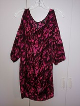 Express Ladies 3/4-SLEEVE Cold Shoulder 100% Poly Long TOP/MINI-DRESS-NWT-XS - $11.29