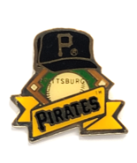 Pittsburgh Pirates MLB Baseball Ball P Logo Cap Diamond Pin Team Fan Spo... - €11,07 EUR