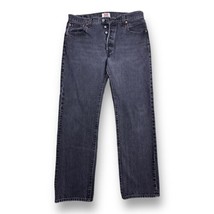 Vtg Levis 501 XX Jeans Men&#39;s 34x31 Faded Black Button Fly Classic Denim Straight - £30.96 GBP