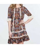 Matilda Jane Intermission Dress Women’s Large L Make Believe Lace Trim B... - $778.31 MXN