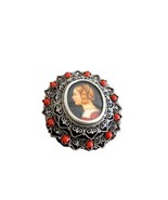 CAMEO brooch or pendent in SILVER 800 and red Mediterranean CORAL Origin... - £100.39 GBP