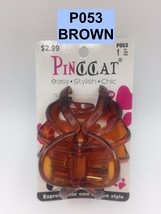 PINCCAT HAIR BUTTERFLY CLAW CLAMP CLIP BROWN  # P053 1PC - £2.32 GBP