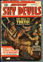 American Sky Devils 1/1943-Norman Saunders paratrooper cover-Yank Skyfighters... - £168.33 GBP