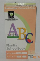 Provo Craft Cricut plantin SchoolBook Cartridge Retired Complete In Box 29-0390 - $25.80