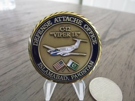 Defense Attache System Islamabad Pakistan C-12 Viper 18 Challenge Coin #58J - £30.49 GBP