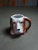 Old Small Ceramic Figural Springer Spaniel ? Dog Head Mug Cup OCCUPIED JAPAN  - £9.74 GBP