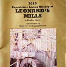 2010 Leonard&#39;s Mills Logging Museum Booklet Bradley Maine Brochure F13D - $376.75 MXN