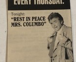 Columbo Tv Guide Print Ad Rest In Peace Mrs Columbo Peter Falk Tpa16 - $5.93