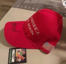 President Donald Trump Signed Autograph Hat Make America Great Again Maga Coa - $307.62