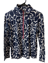 Crown &amp; Ivy Zip  Pullover Long Sleeved Womens  Size XS Top 1/2 Zip Navy Blue - £10.58 GBP
