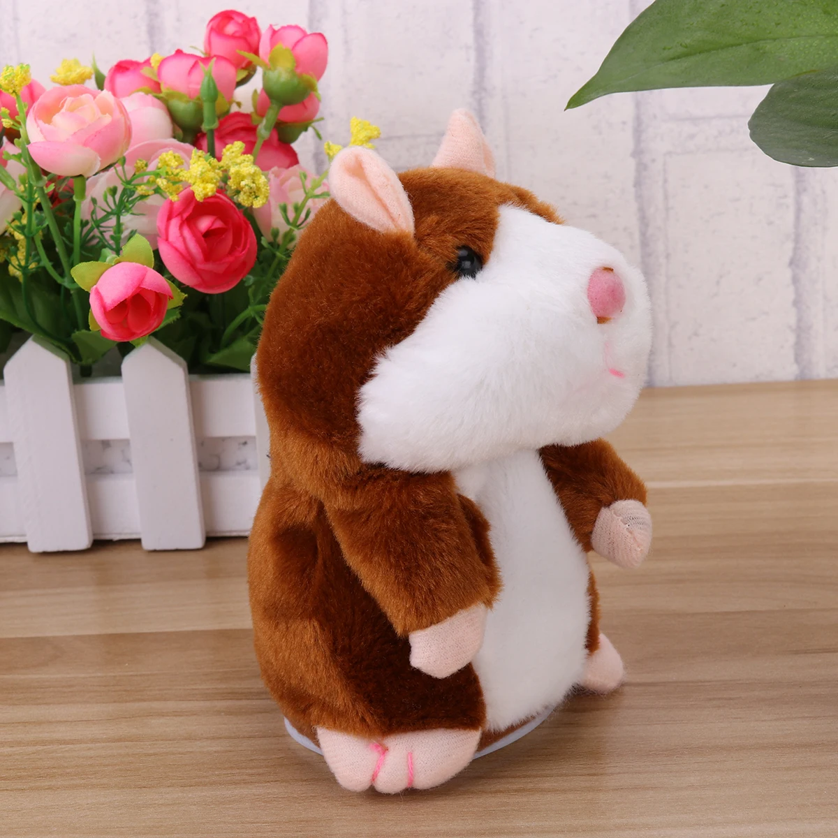 Play Talking Hamster Plush Toy Repeats What You Say Mimicry Toy Electronic Recor - £23.17 GBP