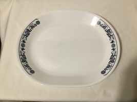Corning Corelle Old Town Blue 12 1/4&quot; Oval Serving Platter - £5.41 GBP