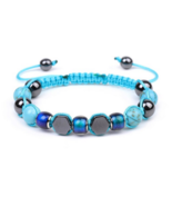 Color Changing Braided Bracelet With Natural Stone - £10.97 GBP