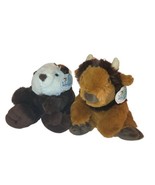 WIshpets Plush Hand Puppet Lot 2 Buffy Buffalo Oska Sea Otter Full Body ... - $15.96