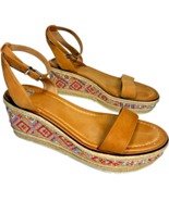Gianni Bini women&#39;s Espadrille Embroidered Platform Wedge Sandals size 9.5M - €25,37 EUR