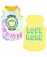Vibrant Life Dog Tanktop  2pack  Love/Living  Yellow/Multi  XXS - $13.94