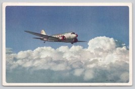 Postcard American Airlines In Flight Route Of The Flagships T-150 B - £2.80 GBP