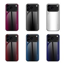 Capa de telefone TPU de vidro gradiente de textura, For iPhone 17 Pro Ma... - $6.58