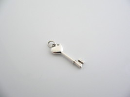 Tiffany Co Diamond Heart Key Pendant Charm 4 Necklace Bracelet Silver Lo... - £234.34 GBP