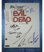 Evil Dead 6x Cast Hand Signed Autograph Script COA Bruce Campbell, Sam R... - $400.00