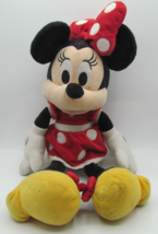 Minnie Mouse 16&quot; Stuffed Plush with Red Polka Dot Dress- Pre-Owned - $5.19