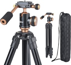 Riqiorod Ring Light Camera Tripod, 50-Inch Travel Tripod With, And Youtube. - £40.32 GBP