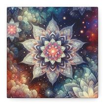 Floral Art Canvas, Stretched Wall Decor, Abstract Flower Painting, Home ... - $534.06 MXN+