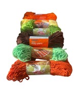 Yarn Skeins lot 6 Heavy RUG YARN 1970s colors Vintage Caron Green Yellow... - $280.20 MXN