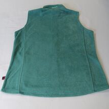 Vintage Woolrich Woolen Mills Women's L Green Full Zip Sleeveless Pockets Vest image 2