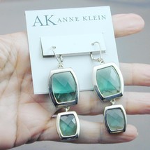 Anne Klein HUGE Green Jeweled Pierced Dangle Earrings Lever Backs-
show ... - $29.99