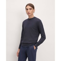 Everlane Mens The No-Sweat Sweater | Uniform Sweat Wicking Heathered Blue M - $43.41
