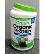 Orgain Organic Plant Based Protein Powder Superfoods Creamy Chocolate 2.64 lbs - £25.97 GBP