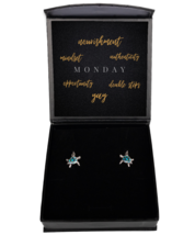 Earrings to Empower - Your Daily Affirmations,  Opal Turtle Earrings. Model  - £30.00 GBP