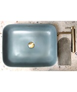 Bathroom Sink | Pastel Blue Washbasin Concrete Sink | Vessel Sink V_25  - £209.63 GBP+