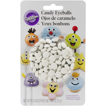 Wilton Candy Decorations - White Eyeballs, 50/Pkg - £16.30 GBP