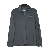 Orvis Womens 1/4 Snap Pullover Sweatshirt Size Medium Turquoise Outdoors LS - £23.34 GBP