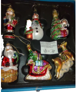 Costco 6-Pc Molded Glass Christmas  6 Inch Ornaments - $370.72 MXN
