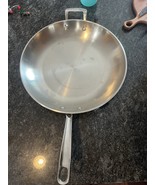 Emeril 14” Stainless Steel Copper Core Rare Skillet Frying Saute Pan No Lid - $3,340.31 MXN