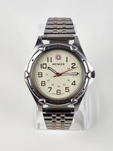 Wenger Swiss Military 7311X Quartz Watch Swiss Made White Dial Fresh battery - $46.52