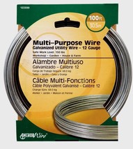 100 Ft Multi Use Wire Garden Craft Home Steel 12 Gauge 150 Lb Max - £44.26 GBP