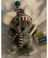 Vintage DAKIN Bean Bags Plush Maynard Mouse Original Tag Gray 1982 Chris... - $23.89 CAD