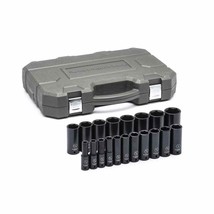 GearWrench 84934N 19 Pc. 1/2&quot; Drive 6 Point Deep Impact SAE Socket Set - £205.12 GBP