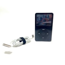 Apple I Pod Classic 5th Gen A1136 30GB MA002LL/A Black 2005 MP3 MP4 Working - £96.97 GBP
