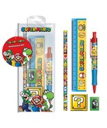 SUPER MARIO  | 5 Piece Stationery Set | Officially Licensed - $16.03